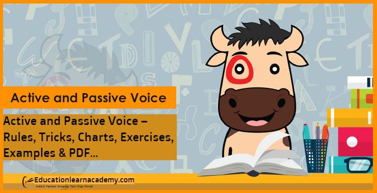 Active and Passive Voice – Rules, Tricks, Charts, Exercises, Examples & PDF…