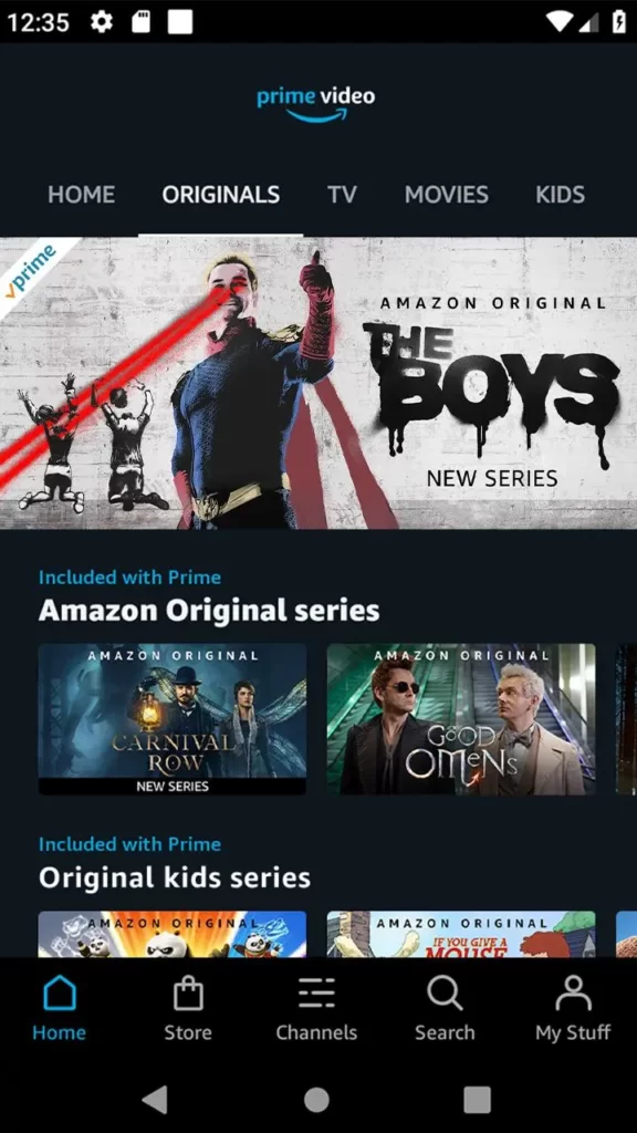 Amazon Prime Video screen 0