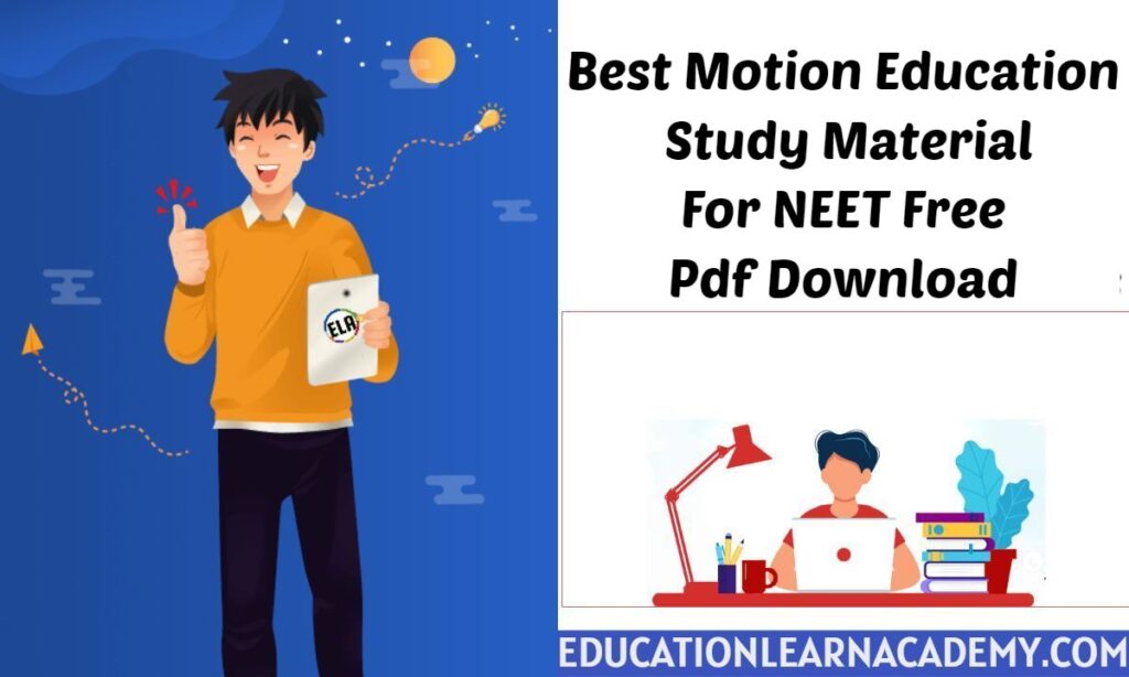 Best Motion Education Study Material For NEET 2023