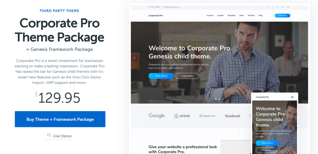 Free Download Corporate Pro Genesis Child Theme