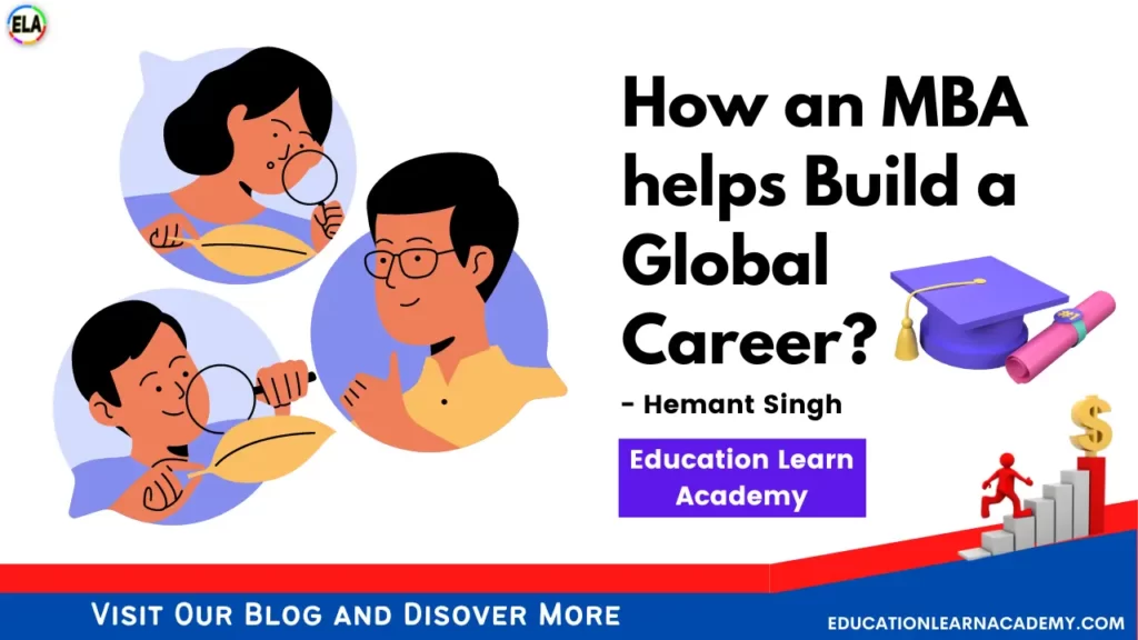 How an MBA helps Build a Global Career?