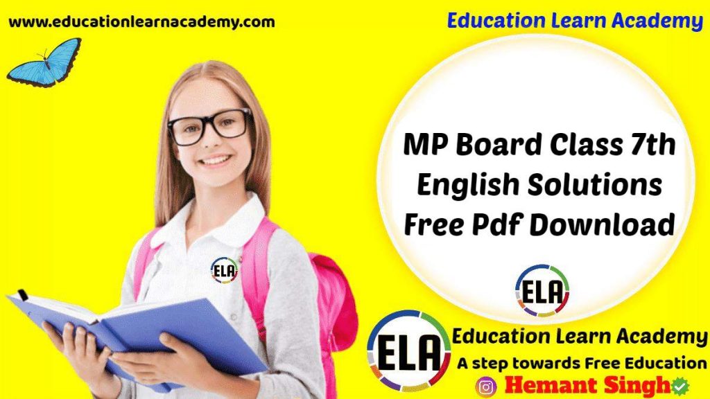 MP Board Class 7th English Solutions General & Special Series