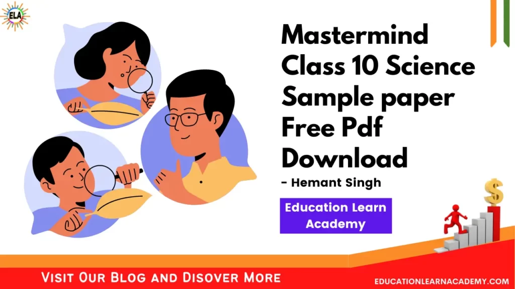 Mastermind Class 10 Science Sample paper Free Pdf Download