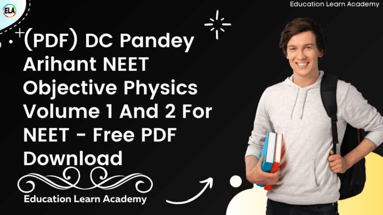 (PDF) DC Pandey Arihant NEET Objective Physics Volume 1 And 2 For NEET ...