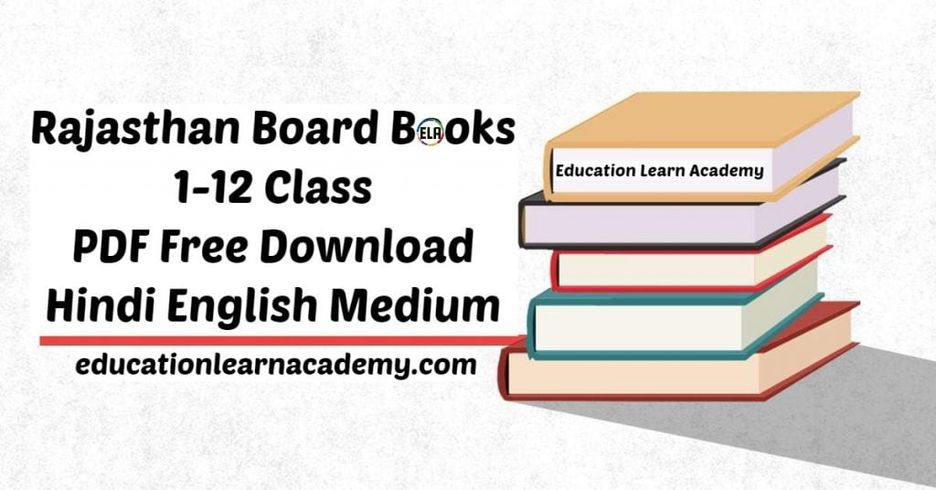 Rajasthan Board Books PDF Free Download In Hindi English Medium
