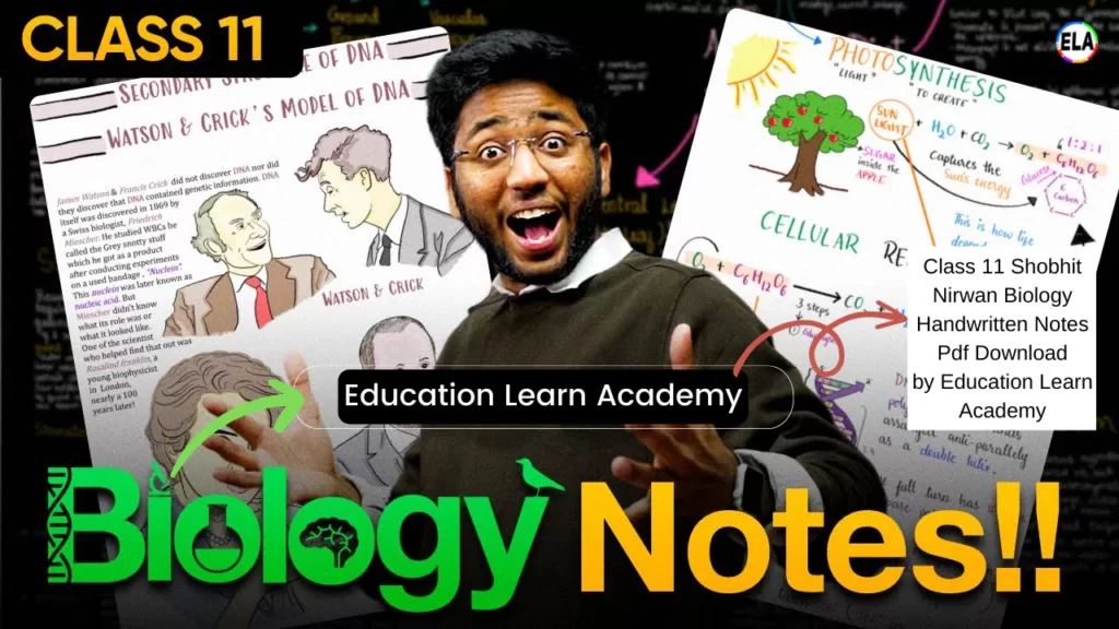 Class 11 Shobhit Nirwan Biology Handwritten Notes Pdf Download
